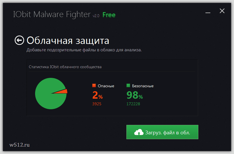 IObit Malware Fighter Free: бесплатный AntiSpyware, антишпион. Скриншот программы