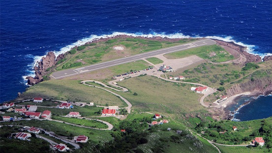 Аэропорт Juancho E. Yrausquin Airport имеет самую короткую взлетно-посадочную полосу в мире.