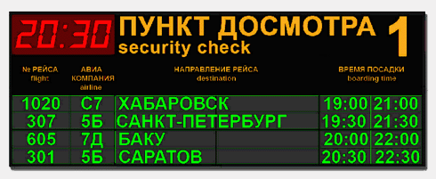 Пункт досмотра аэропорта Жуковский