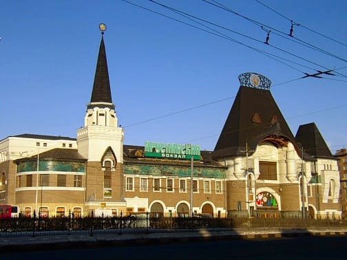 Здание Ярославского вокзала в Москве